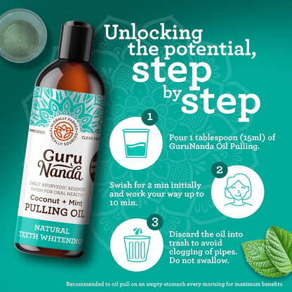 Guru Nanda™️ Coconut Oil Pulling w/ Essential Oil