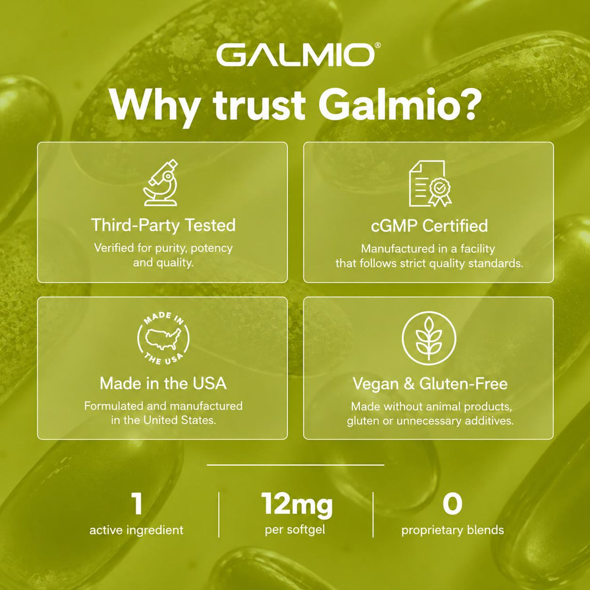 Galmio Astaxanthin 12mg Softgels